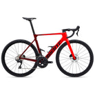 bicicletta da corsa giant propel rossa foto vista frontale